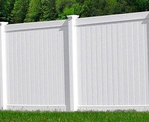 White Vinyl Privacy Fence Materials