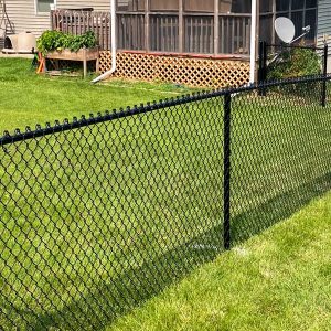 4 Foot Black Vinyl Chain Link Fence Materials