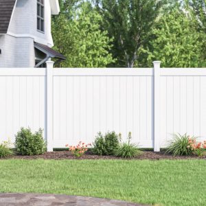 White Vinyl Privacy Fence Panels