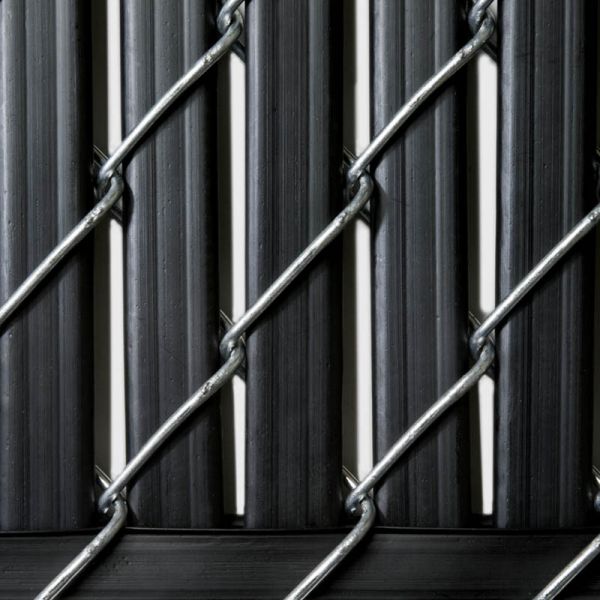 Privacy Slats Bottom Lock – 5' x 2" (Black)